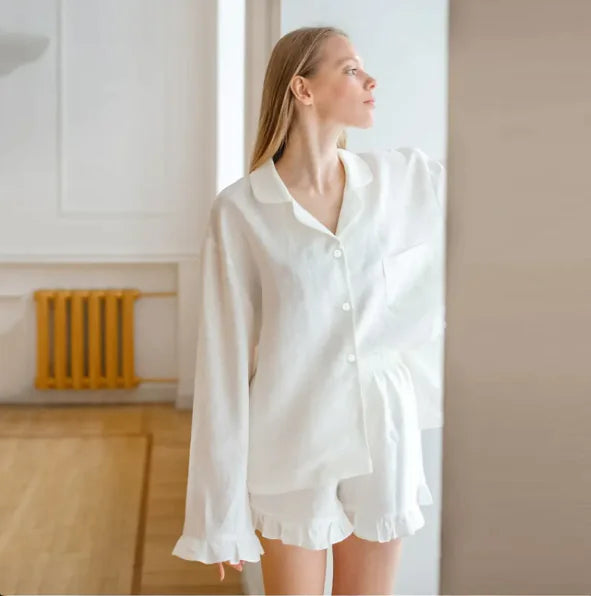 Cotton Shirt and Pajama Set