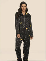 Load image into Gallery viewer, Women&#39;s Stretch Satin Two-Piece Pajama Set

