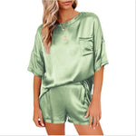 Load image into Gallery viewer, Silk Short-Sleeve Pajama Set
