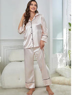 Load image into Gallery viewer, Plus Size Satin Pajama Set
